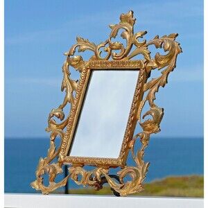 Picture Frame Vintage Ornate Gold Gilt Rococo Luxury Scrollwork Decor 7 X 5 inch